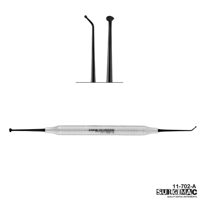 SurgiMac #27/29 Ball Burnisher (3.1mm/1.6mm), Black (TiN) Tips, Double-Ended, Air Series, 1/Pk | SurgiMac Dental Supply