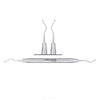 SurgiMac #1 Yardley Cord Packer, Serrated, Double-Ended, Stainless Steel, Air Series, 1/Pk