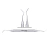SurgiMac CSI-1 Gingival Retraction Cord Packer, Serrated, Double-Ended, Stainless Steel, Air Series, 1/Pk