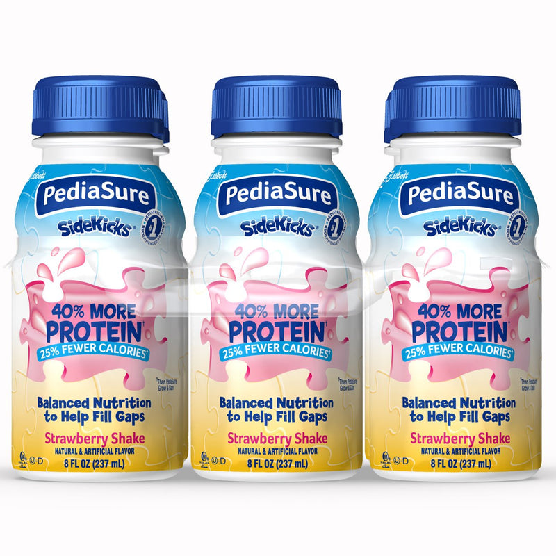 Pediatric Oral Supplement PediaSure Sidekicks Shake Bottle Liquid Protein 66916-1