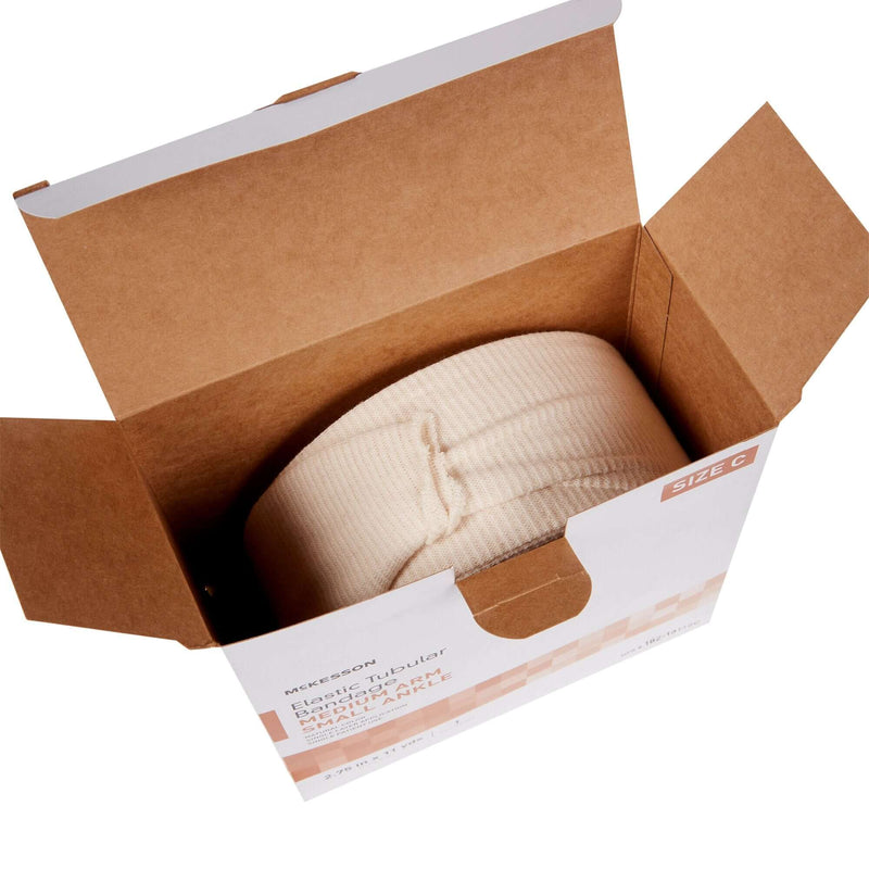 Elastic Tubular Support Bandage McKesson Spandagrip 2-3/4 Inch X 11 Yard Medium Arm / Small Ankle Pull On Natural NonSterile Size C Standard Compression | SurgiMac Dental Supply