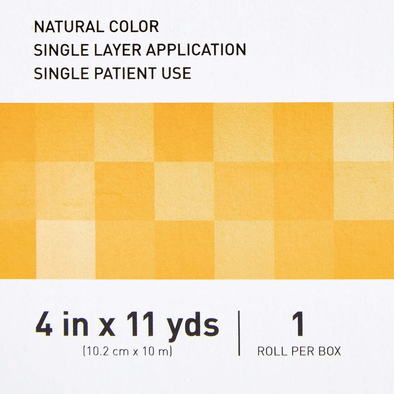 Elastic Tubular Support Bandage McKesson Spandagrip 4 Inch X 11 Yard Large Knee / Medium thigh Pull On Natural NonSterile Size F Standard Compression | SurgiMac Dental Supply
