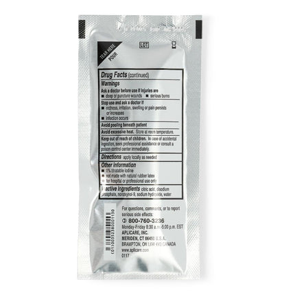 Skin Prep Solution Aplicare 3/4 oz. Individual Packet 10% Strength Povidone-Iodine NonSterile