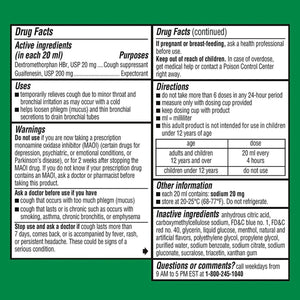 Cold and Cough Relief Robitussin 200 mg - 10 mg / 5 mL Strength Liquid 4 oz. | SurgiMac Dental Supply