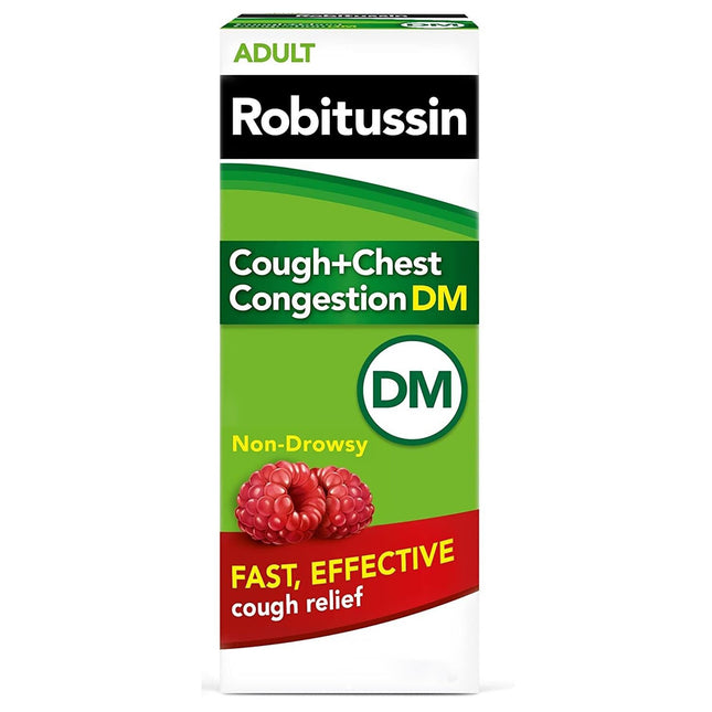 Cold and Cough Relief Robitussin 200 mg - 10 mg / 5 mL Strength Liquid 4 oz.