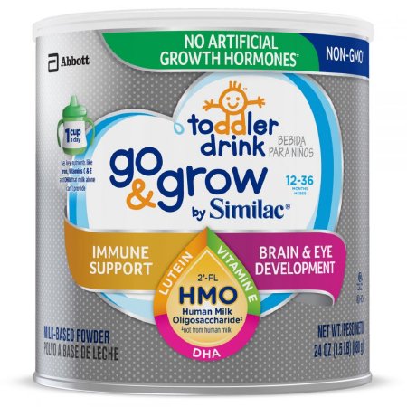 Abbott Nutrition | Toddler Formula Go & Grow by Similac Non-GMO Can Powder Milk-Based CS/4 | 67151