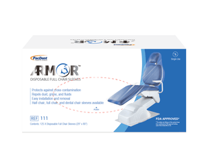 Pac-Dent Full chair sleeves, 29" x 80" | SurgiMac Dental Supply