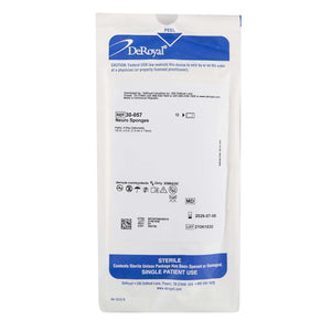 Surgical Neuro Sponge X-Ray Detectable Rayon 1/2 X 3 Inch 10 Count Soft Pack Sterile | SurgiMac Dental Supply