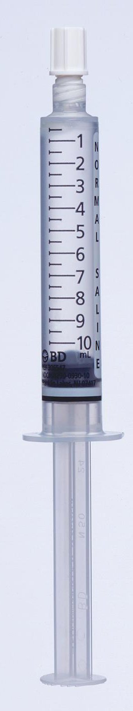BD PosiFlush IV Flush Solution Sodium Chloride, Preservative Free 0.9% Injection Prefilled Syringe 10 mL 306499-BX