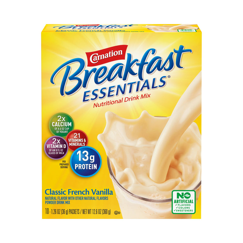 Oral Supplement Carnation Breakfast Essentials French Vanilla Flavor Powder 10050000530622