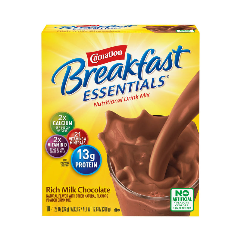 Oral Supplement Carnation Breakfast Essentials Rich Milk Chocolate Flavor Powder 50000530325-1