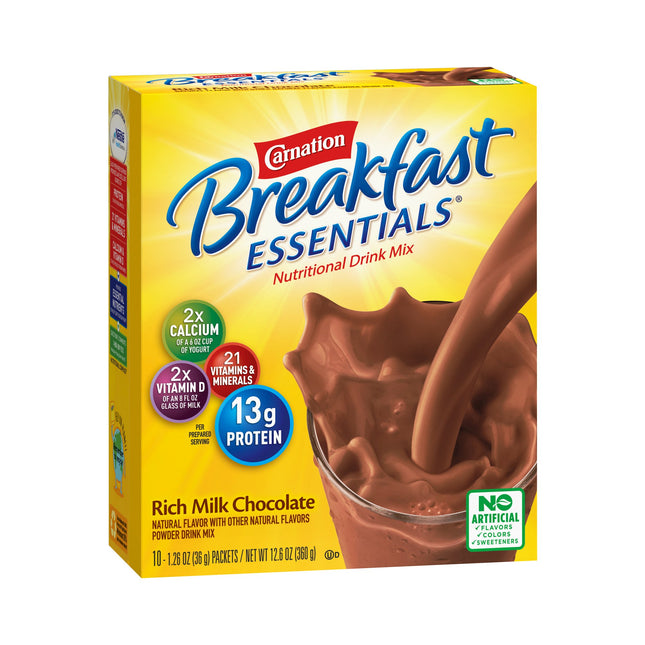 Nestle | Oral Supplement Carnation Breakfast Essentials Rich Milk Chocolate Flavor Powder | 50000530325-1