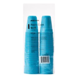 Drinking Cup McKesson 5 oz. Blue Polypropylene Disposable | SurgiMac Dental Supply