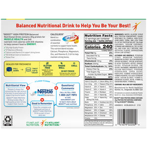 Oral Supplement Boost High Protein Very Vanilla Flavor Liquid 00041679022009