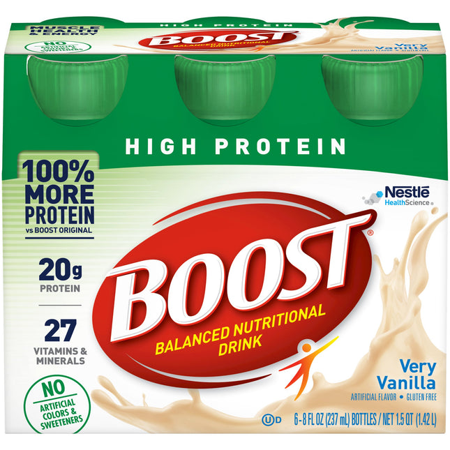 Nestle | Oral Supplement Boost High Protein Very Vanilla Flavor Liquid CS/24 | 00041679941669