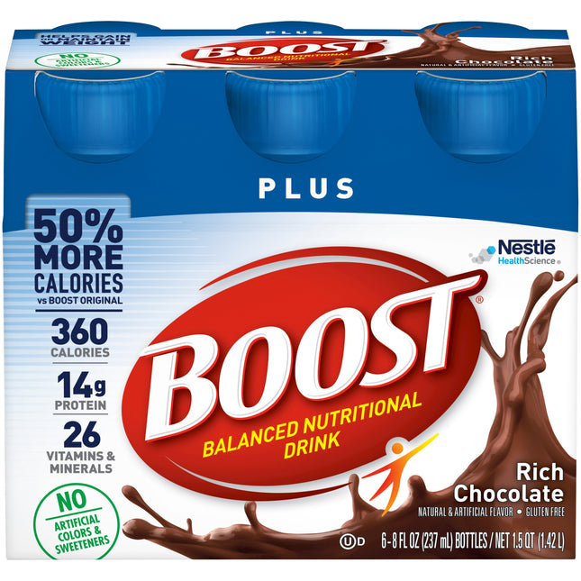 Nestle | Oral Supplement Boost Plus Rich Chocolate Flavor Liquid | 00041679932360-1