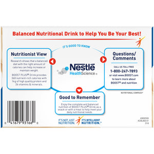 Oral Supplement Boost Plus Very Vanilla Flavor Liquid 00041679931363