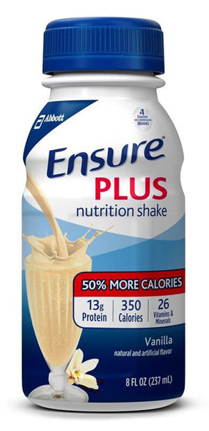 Oral Supplement Ensure Plus Nutrition Shake Vanilla Flavor Liquid Bottle CS/16 62932