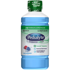 Oral Electrolyte Solution Pedialyte AdvancedCare Blue Raspberry Flavor CS/8 63059