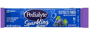 Oral Electrolyte Solution Pedialyte Sparkling Rush Powder Packs Grape Flavor CS/36 67225