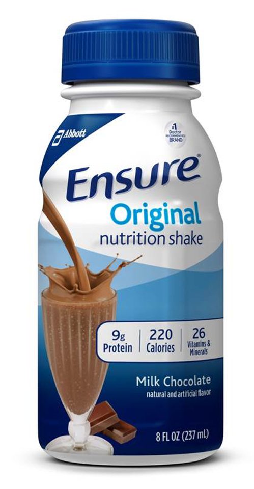 Abbott Nutrition | Oral Supplement Ensure Original Shake Milk Chocolate Flavor Liquid Bottle CS/16 | 53623