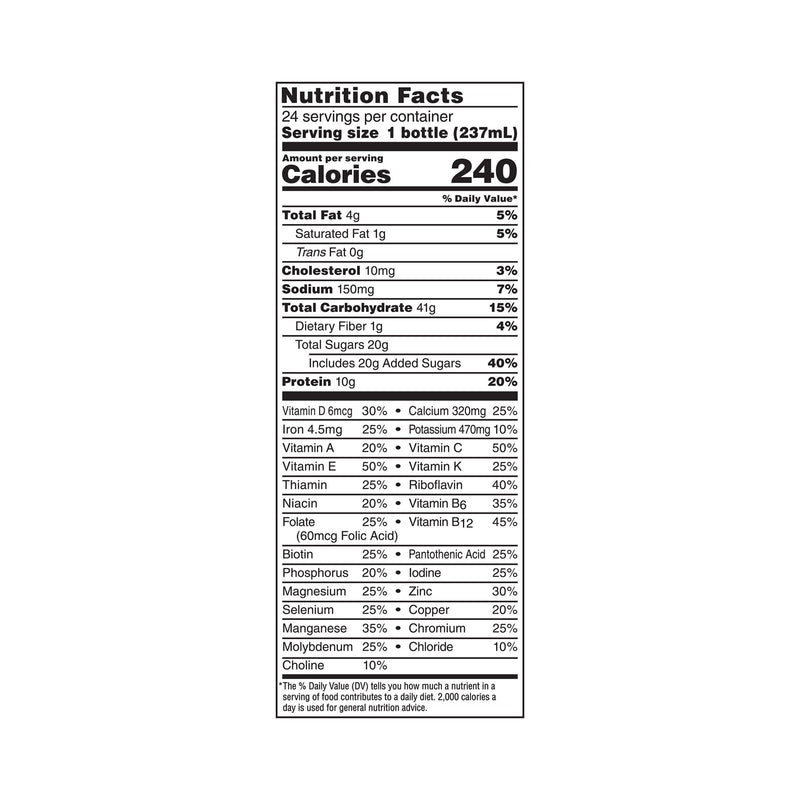 Oral Supplement Boost Original Very Vanilla Flavor Liquid CS/24 12324319