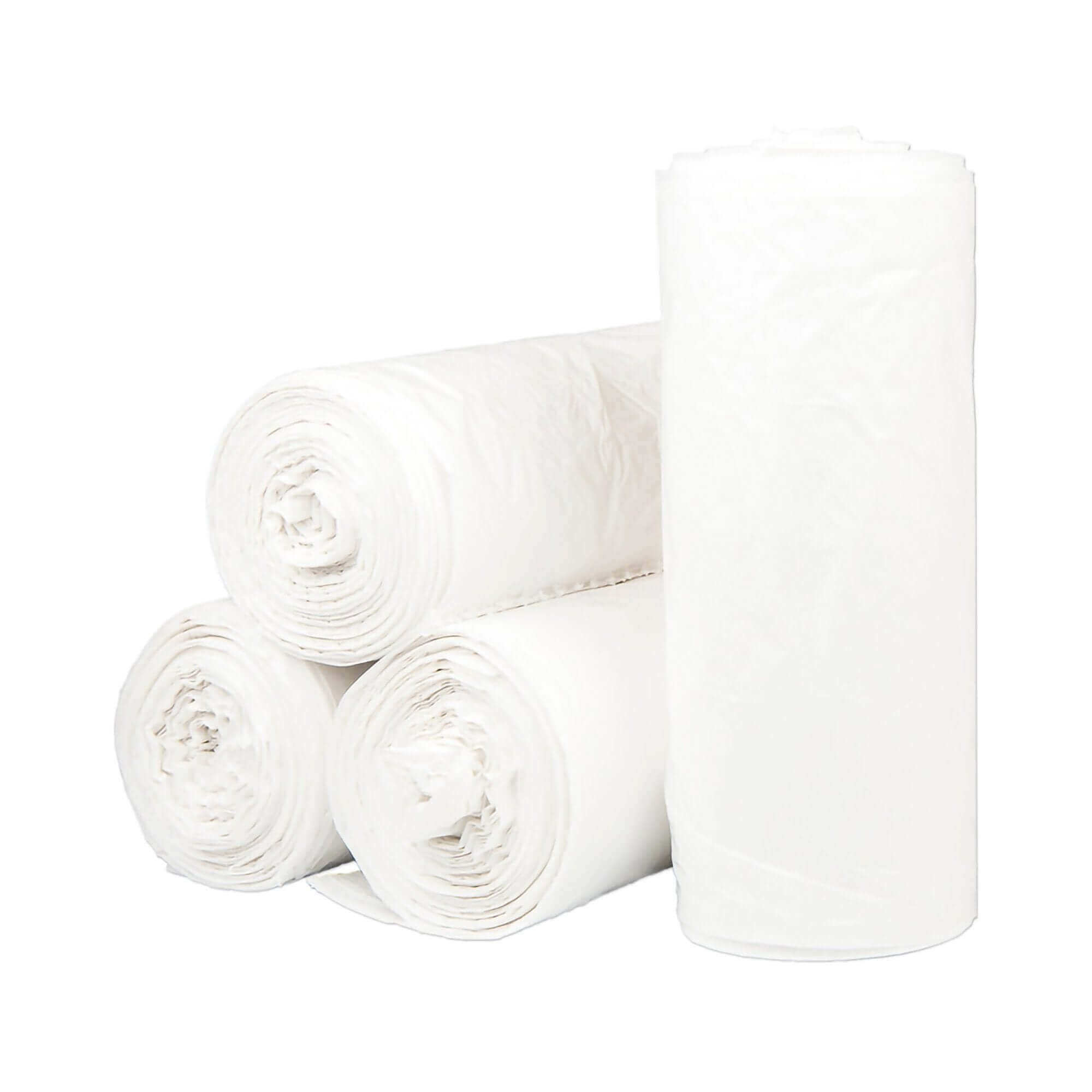 Trash Bag McKesson 30 gal. White LLDPE 0.70 mil 30 X 36 Inch Star Seal Bottom Coreless Roll | SurgiMac Dental Supply
