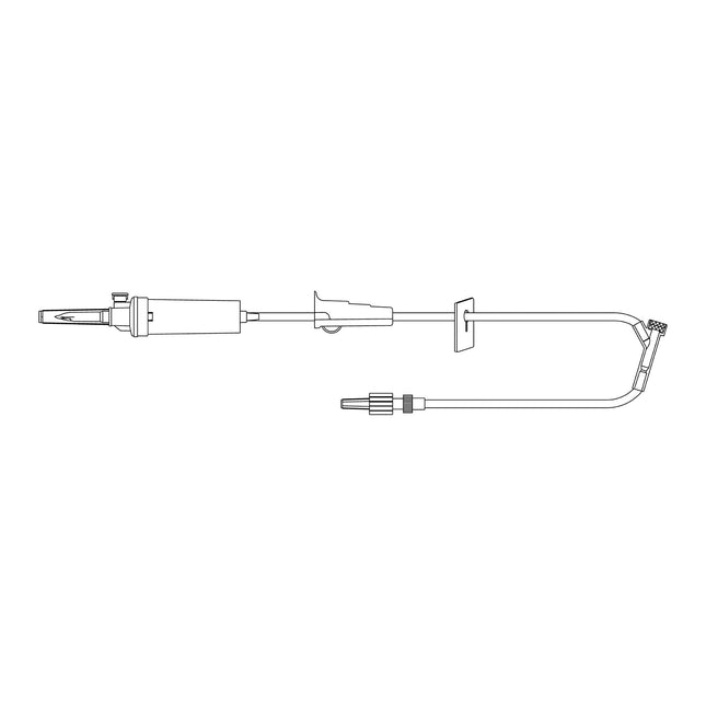 McKesson | Primary IV Administration Set MedStream Gravity 1 Port 20 Drops / mL Drip Rate Without Filter 81 Inch Tubing Solution Without Flow Regulator | MS721-50