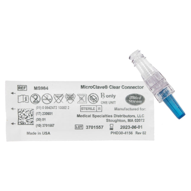 Needleless Connector McKesson MicroClave Neutral Displacement