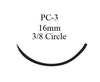 Prolene™ Polypropylene PC-3 3/8 Circle Precision Conventional Cutting Needle Size 5-0 Monofilament