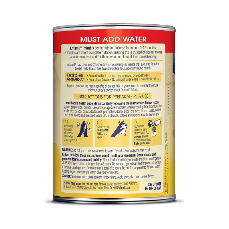 Infant Formula Enfamil Can Concentrate Iron 136705