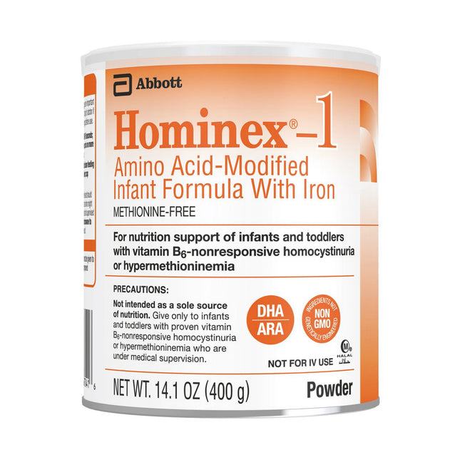 Abbott Nutrition | Infant Formula Hominex-1 Can Powder Amino Acid / Iron Vitamin B6-Nonresponsive Homocystinuria / Hypermethioninemia CS/6 | 67040