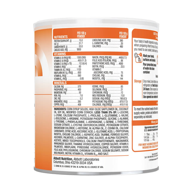 Abbott Nutrition | Infant Formula Hominex-1 Can Powder Amino Acid / Iron Vitamin B6-Nonresponsive Homocystinuria / Hypermethioninemia CS/6 | 67040