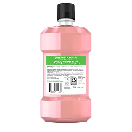 Listerine Mouthwash, Grapefruit Rose, 500mL, 6/cs