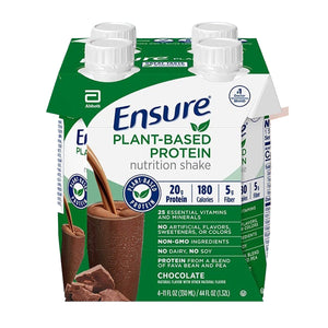 Oral Supplement Ensure Plant Based Protein Nutrition Shake Chocolate Flavor Liquid Carton 67453-1