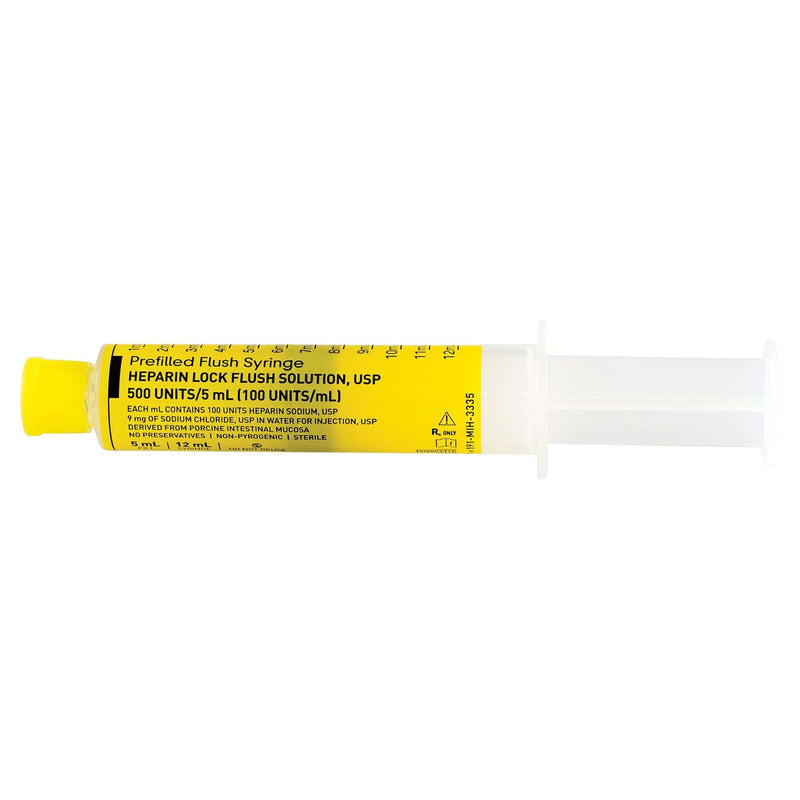 Med Stream Heparin Sodium, Porcine, Preservative Free 100 U / mL Solution 5 mL Fill in 12 mL Syringe | SurgiMac Dental Supply