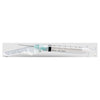 Safety Hypodermic Syringe with Needle McKesson Prevent 3 mL 1-1/2 Inch 22 Gauge Hinged Safety Needle Ultra Thin Wall