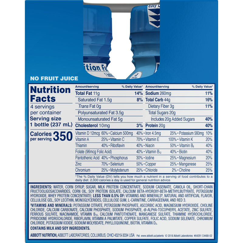 Oral Supplement Ensure Enlive Advanced Nutrition Shake Strawberry Flavor Liquid 64281-1