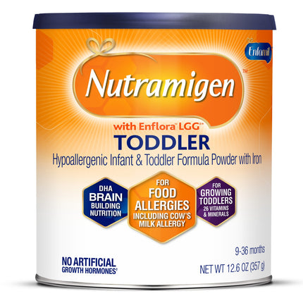 Toddler Formula Nutramigen With Enflora LGG Can Powder Iron Cow's Milk Allergy