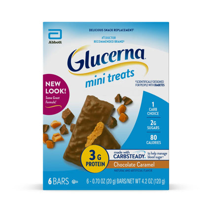 Abbott Nutrition | Nutrition Bar Glucerna Mini Treats Chocolate Caramel Flavor Bar CS/24 | 66905