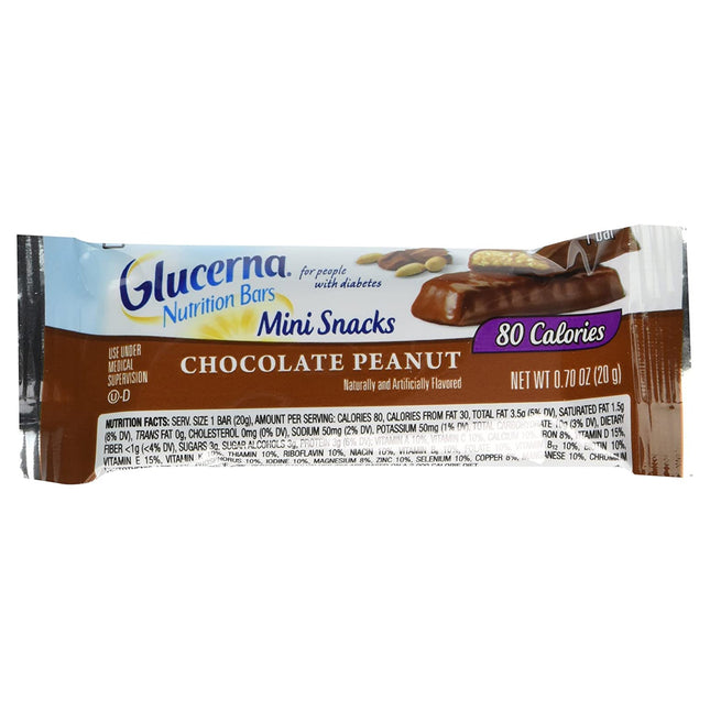 Abbott Nutrition | Nutrition Bar Glucerna Mini Treats Chocolate Peanut Flavor Bar CS/24 | 66906