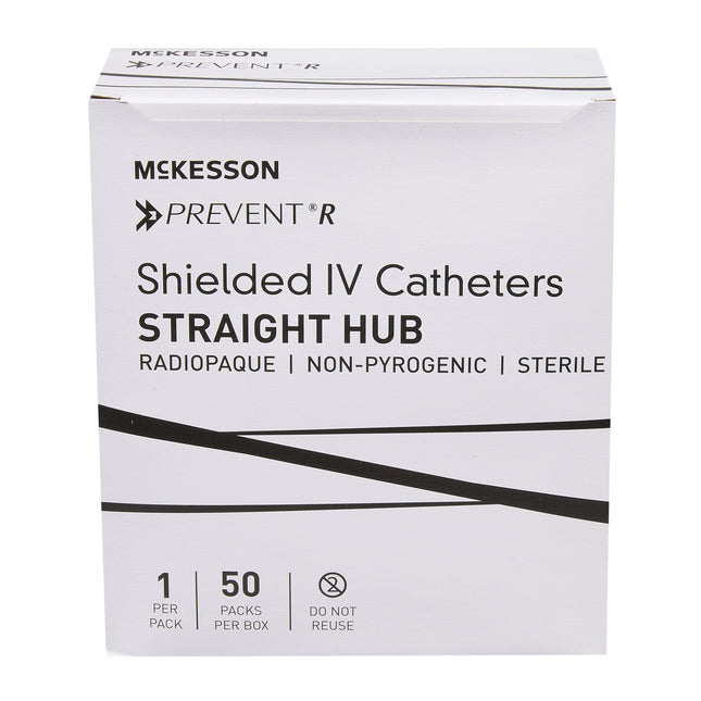 McKesson | Peripheral IV Catheter McKesson Prevent R 24 Gauge 0.75 Inch Button Retracting Safety Needle | 380312-BX