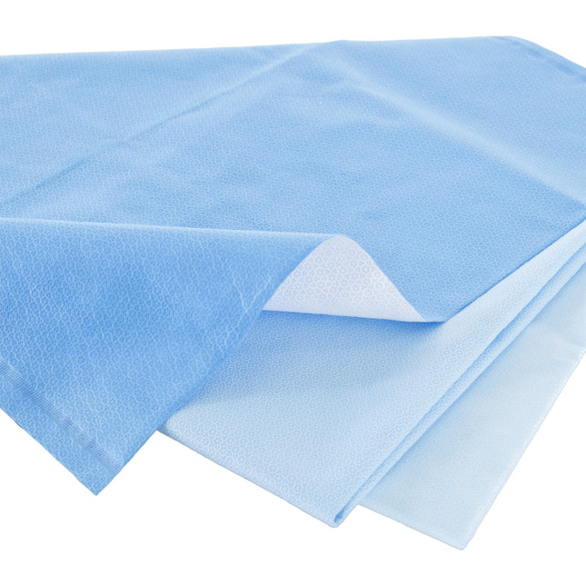 O&M Halyard Inc | Sterilization Wrap White / Blue Dual Layer SMS Polypropylene Steam / EO Gas / Hydrogen Peroxide | 34180-BG/144