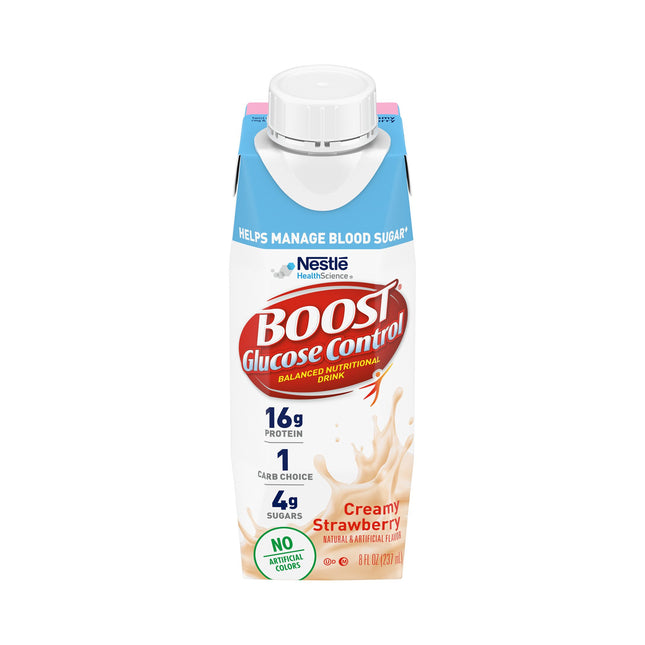 Nestle | Oral Supplement Boost Glucose Control Creamy Strawberry Flavor Liquid | 00043900286808-1