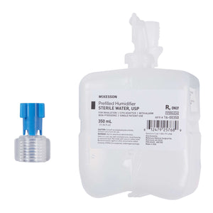 McKesson Humidifier Bottle with Adapter 350 mL Sterile Water Adult / Pediatric | SurgiMac Dental Supply