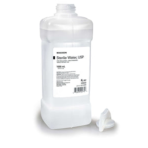 McKesson Sterile Water Liquid 1,000 mL | SurgiMac Dental Supply