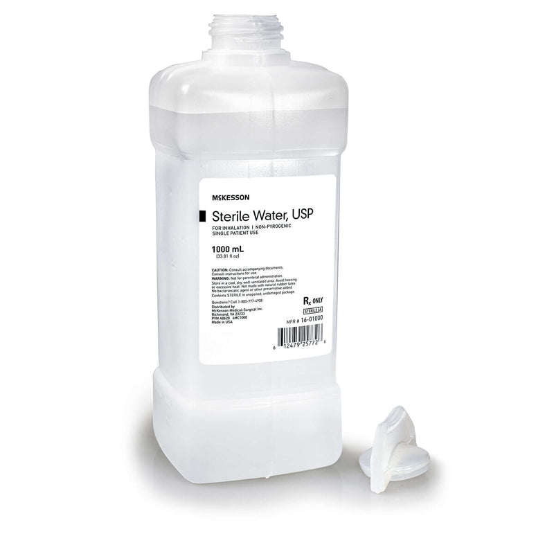 McKesson Sterile Water Liquid 1,000 mL | SurgiMac Dental Supply