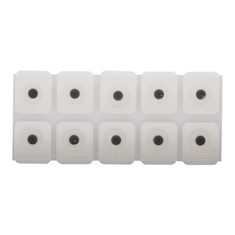 ECG Monitoring Electrode McKesson Snap Connector Conductive Adhesive Gel Foam Backing Adult Non-Radiolucent 10 per Pack