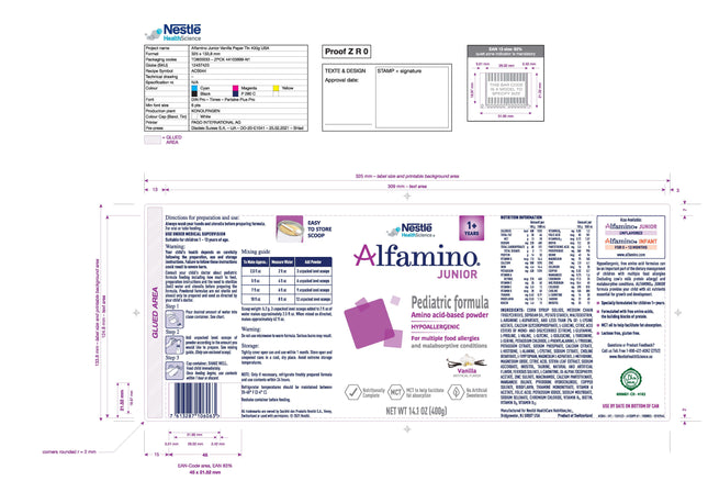 Nestle | Pediatric Oral Supplement Alfamino Junior | 1328710607-1