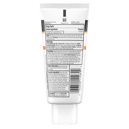 Sunscreen Neutrogena Clear Face SPF 50 Lotion 3 oz. Tube